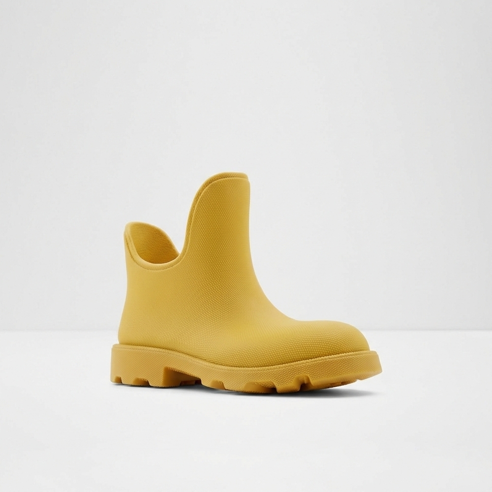 NEW BURBERRY men's marsh rainboots in yellow